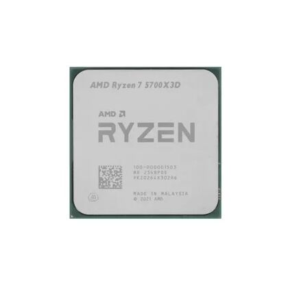Процессор AM4 Ryzen 7 R7-5700X3D Tray 3,0 ГГц (4,10 ГГц), 8 ядер, 16 потоков, noGPU, Vermeer, 65Вт (100-000001503)