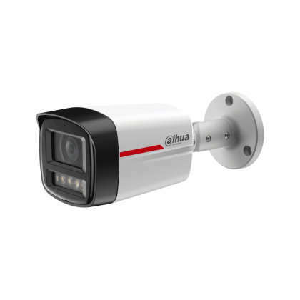 Видеокамера IP 8 Mp уличная Dahua цилиндрическая, f: 3.6 мм, 3840*2160, LED:50 м, карта до 256 Gb, микрофон (DH-IPC-HFW2849TLP-S-LED-0360B-PRO)