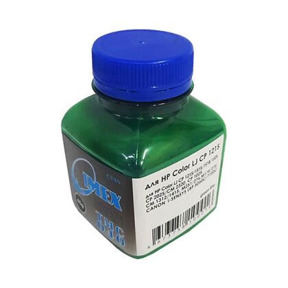 Тонер HP CLJ 1215/ 1515/ 1518/ 1525/ СМ1312/ CM1415/ CP1025/ 2025, Cyan Polyester, 45г. фл, TMC040 IMEX Green Line