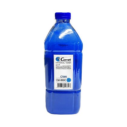 Тонер HP Color Universal Cyan 1кг. фл. ATM Comet CM-003C