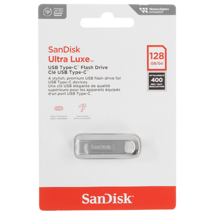 Флеш-накопитель Sandisk 128Gb USB Type C Ultra Luxe Серебристый (SDCZ75-128G-G46)