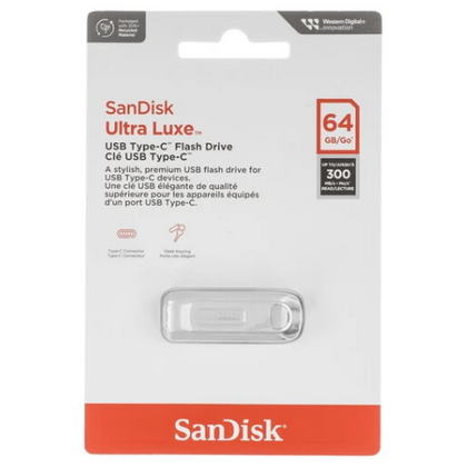 Флеш-накопитель Sandisk 64Gb USB Type C Ultra Luxe Серебристый (SDCZ75-064G-G46)