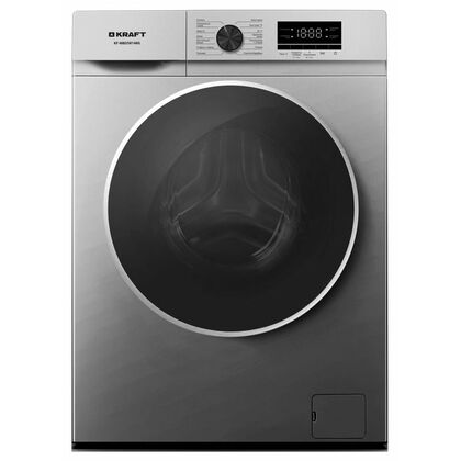 Стиральная машина с паром Kraft KF-MBDS8148G серебристый, 8 кг, инвертор, дисплей -да, глубина - 45 см, 1350 об/ мин