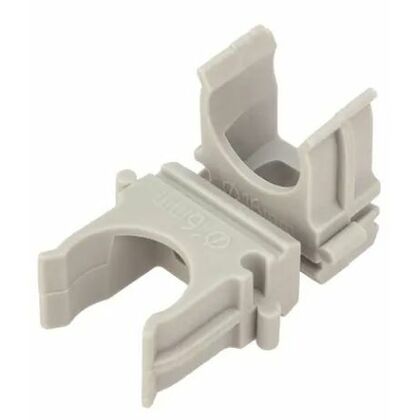 Крепеж-клипса для труб ø25мм, серая (100 шт/ уп) Rexant (28-0125-2)