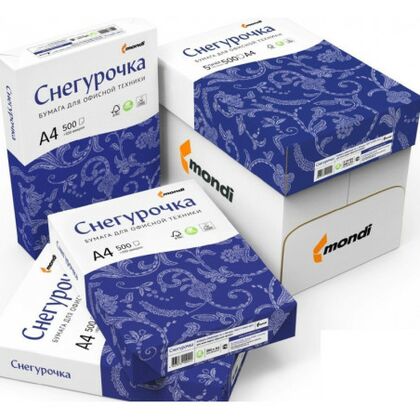 Бумага офисная "Снегурочка", 500 листов, А4 Упаковка 5 шт.