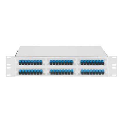 Кросс оптический в стойку 48 портов SC SingleMode в сборе (КОР-48-У-SC/ UPC-SM)