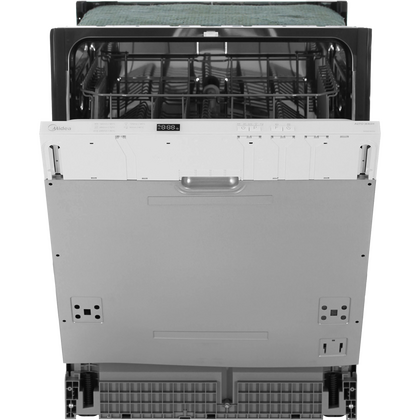 Посудомоечная машина встраиваемая Midea MID60S050 серебристая (полноразмерная , вместимость - 14 комплектов, расход воды - 10 л) Посудомоечная машина встраиваемая Midea MID60S050 серебристая (полноразмерная , вместимость - 14 комплектов, расход воды - 10 л)