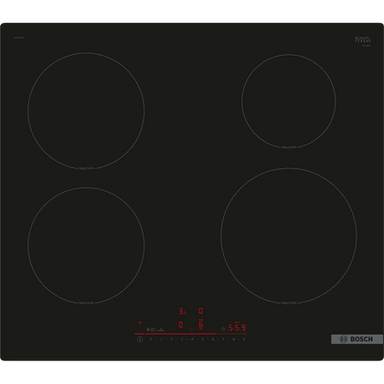 Индукционная варочная панель Bosch PIE61RHB1E черный (конфорок - 4 шт, панель - стеклокерамика)