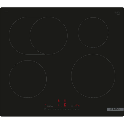 Индукционная варочная панель Bosch PIF61RHB1E черный (конфорок - 4 шт, панель - стеклокерамика)