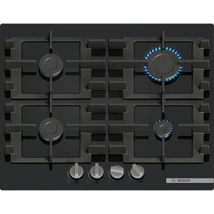 Газовая варочная панель Bosch PNP6B6K40 черный (конфорок - 4 шт, панель - закаленное стекло)