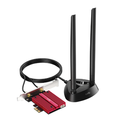 Сетевая карта Wi-Fi + Bluetooth: Cudy WE4000 (PCI-E, 2,4 ГГц до 574 Мбит/ с)