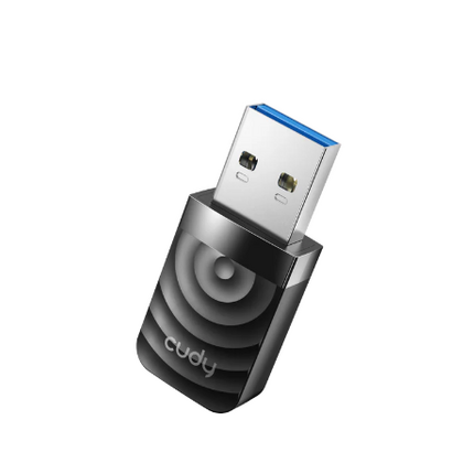 Адаптер Wi-Fi: Cudy WU1300S (USB 3.0, 2,4 ГГц+5 ГГц до 1200 Мбит/ с) 1x USB 3.0