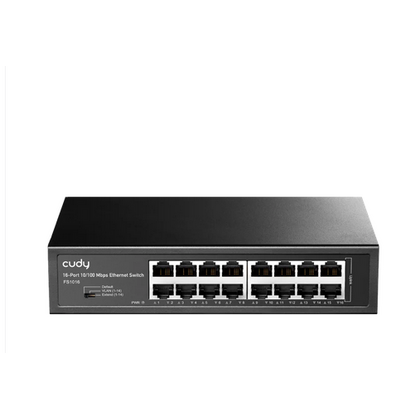 Неуправляемый коммутатор 16 портов Cudy FS1016 ( 16x100Мбит/ с) корпус - металл