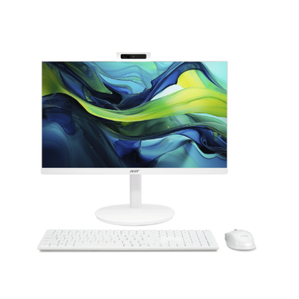 Моноблок Acer 23,8" i3 1305U (1.6) 8Gb SSD512Gb UHDG CR Eshell GbitEth WiFi BT 90W клавиатура мышь Cam белый 1920x1080