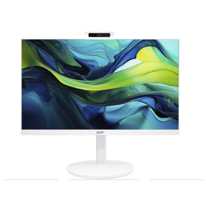 Моноблок Acer 23,8" Core 5 120U 16Gb SSD512Gb Graphics CR Eshell GbitEth WiFi BT 90W клавиатура мышь Cam белый 1920x1080