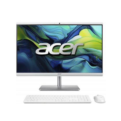 Моноблок Acer 27" Core Ultra 5 125U (1.3) 8Gb SSD512Gb Graphics CR Eshell GbitEth WiFi BT 65W клавиатура мышь Cam серебристый 1920x1080