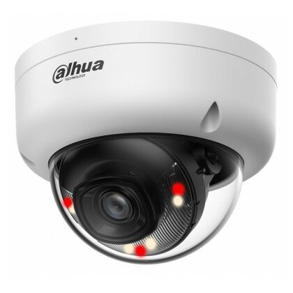 Видеокамера IP 2 Mp уличная Dahua купольная, f: 2.8 мм, 1920*1080, ИК: 30 м, LED:30 м, антивандальная, микрофон (DH-IPC-HDBW1239E1P-A-IL-0280B-S6)