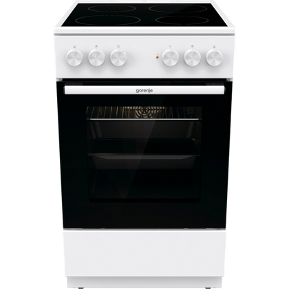 Плита электрическая Gorenje GEC5A41WG белый ( объем - 62 л., конфорок - 4, управления - механическое)