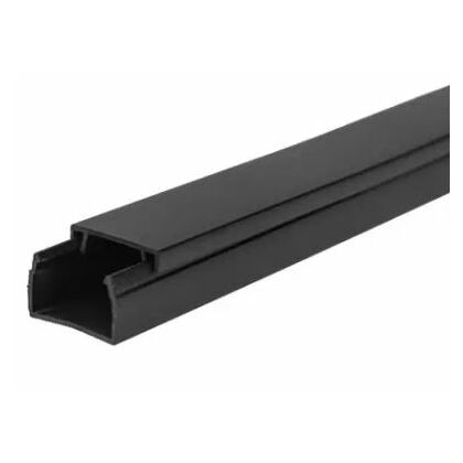 Короб ПВХ монтажный 16х16, Черный, Rexant (28-1616-8)  кратность заказа 2 метра