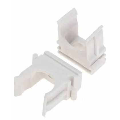 Крепеж-клипса для труб ø20мм, белая (100 шт/ уп) Rexant (28-0120-6)