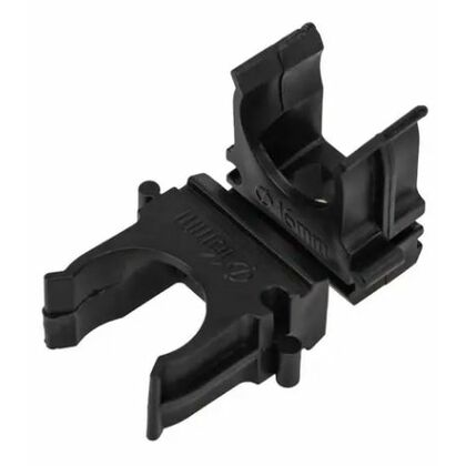 Крепеж-клипса для труб ø25мм, черная (10 шт/ уп) Rexant (28-0125-5)