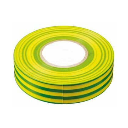Изолента ПВХ 0,13х19мм, 25м, желто-зеленая Kranz (KR-09-2207) кратность заказа 5 рулонов