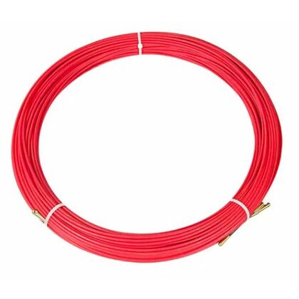 Протяжка кабельная (мини УЗК в бухте), стеклопруток, d=3,5мм, 7м, красная Rexant (47-1007)