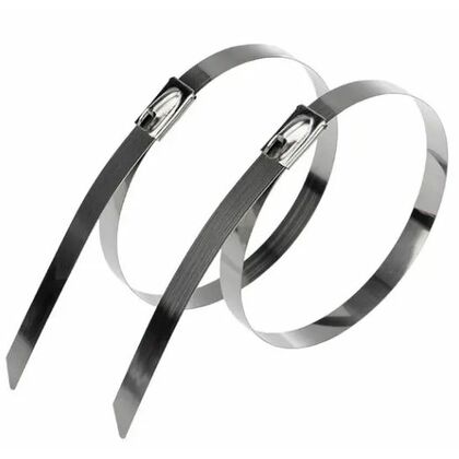 Стяжка кабельная стальная (304) 400x7,9мм (50 шт/ уп) Rexant (07-0410)