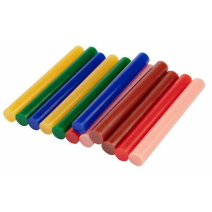 Клей для клеевого пистолета, 11/ 100мм, цветной (12шт/ уп) Rexant (09-1230)