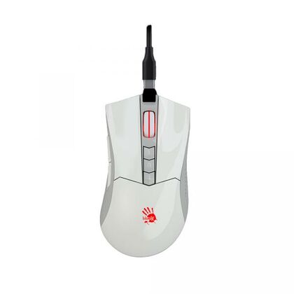 Мышь A4Tech Bloody R90 PLUS оптическая, беспроводная, Радио USB, игровая, белый (R90 PLUS GREUISH WHITE)