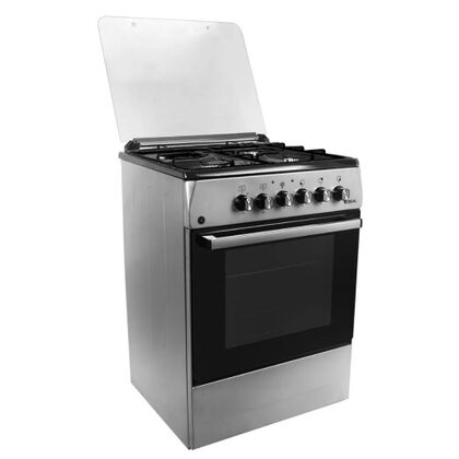 Плита комбинированная MIU UNO 5163S серая (ГК конфорок, э/ поджиг конфорок, конфорок - 3+1, духовка электро, эмаль)