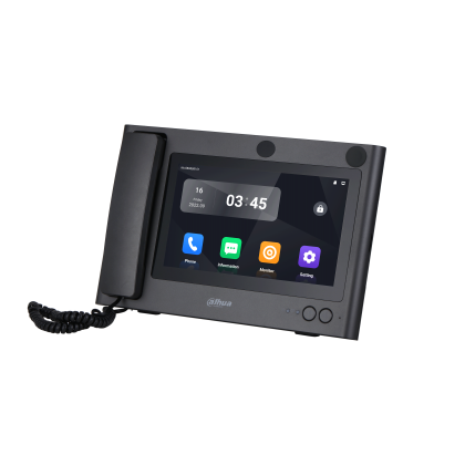 Видеодомофон IP Dahua, 10 дюймов, 1024*600, серый, карта до512 Gb, WiFi (DHI-VTS5A40B)