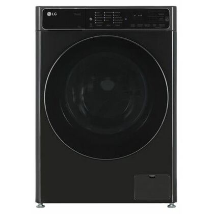 Стиральная машина с паром LG F2T9FW9P черный, 9 кг, инвертор, дисплей -да, глубина - 47.5 см, 1200 об/ мин