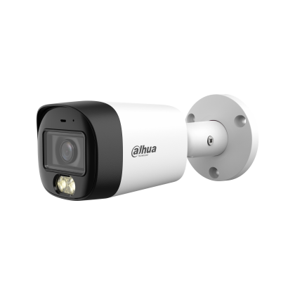Видеокамера аналоговая 5 Mp уличная Dahua цилиндрическая, f: 2.8 мм, 2880*1620, ИК: 30 м, LED:30 м, микрофон (DH-HAC-HFW1500RMP-IL-A-0280B-S3)