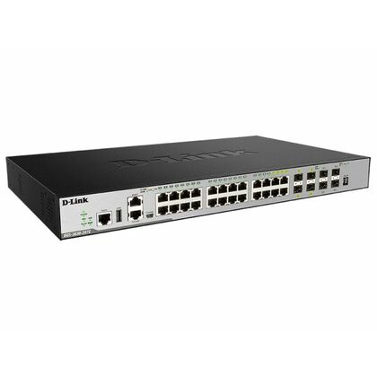 Управляемый коммутатор 28 портов D-Link DGS-3630-28TC/ A3ASI (20х1Гбит/ с, 4хRJ45/ SFP, 4хSFP+) 3 уровня