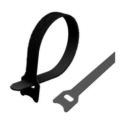 Хомут–липучка многоразовый 320х14мм, черный (12 шт/ уп) Rexant (07-7316)