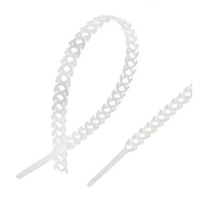 Стяжка полимерная многоразовая 300х10мм, прозрачная (20 шт/ уп) Rexant (07-7309)