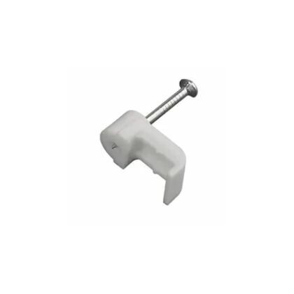 Крепеж кабеля плоский 6х4 мм, белый (50 шт/ уп) Rexant (07-4206) кратность заказа 10 уп.