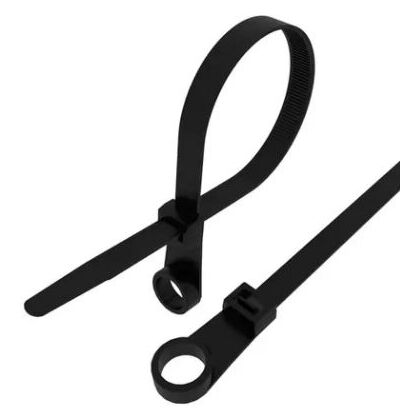 Стяжка нейлоновая под винт 100x3,6мм, черная (100 шт/ уп) Rexant (07-0105) кратность заказа 10 уп.