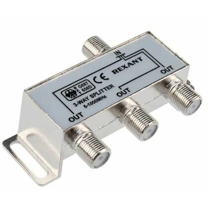 Делитель ТВх3 под F-разъем, 5-1000МГц Rexant (05-6002)