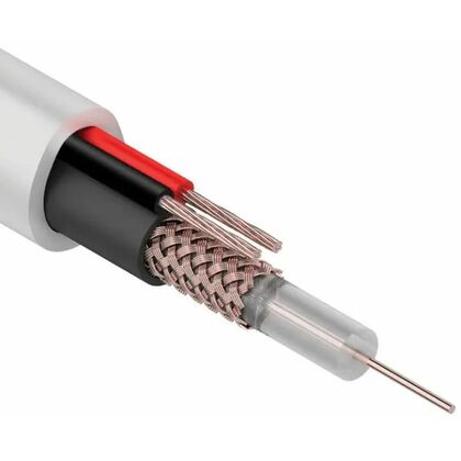 Кабель КВК-В-2+2x0,50 мм² (Cu/ CCA), внутренний, белый, бухта 200 м. ProConnect (01-4216)