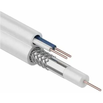 Кабель ККСВ-В+2х0,5 мм, 305 м, внутренний, белый, Rexant (01-4003)