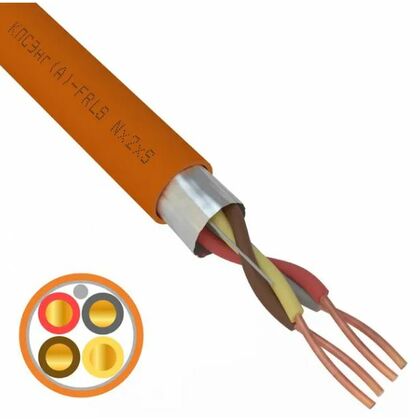 Кабель огнестойкий КПСЭнг(А)-FRLS 2x2x0,75мм², Rexant (01-4910-1) кратность заказа 200 м