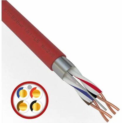 Кабель для пожарной сигнализации КПСВЭВнг(А)-LS 2x2x0,75мм², Rexant (01-4866-1) кратность заказа 200 м