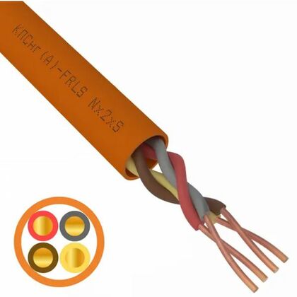 Кабель огнестойкий КПСнг(А)-FRLS 2x2x0,20мм², Rexant (01-4907) кратность заказа 200 м