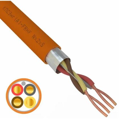 Кабель огнестойкий КПСЭнг(А)-FRHF 2x2x0,75мм², Rexant (01-4924-1) кратность заказа 200 м