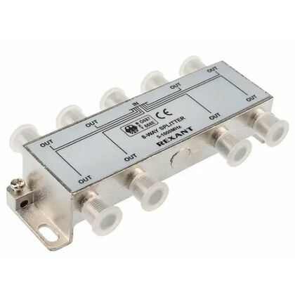 Делитель ТВх8 под F-разъем, 5-1000МГц Rexant (05-6005)