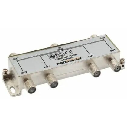 Делитель ТВх6 под F-разъем, 5-1000МГц ProConnect (05-6024)