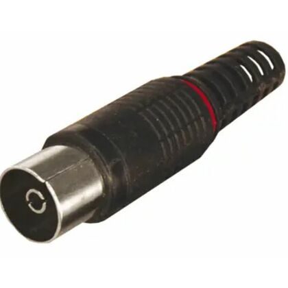 TV-разъем гнездо без пайки черный ProCconnect (05-2044-2) кратность заказа 100 шт