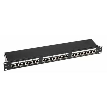 Панель коммутационная 19", 1U, 24 порта, STP, RJ-45, CAT 5e Rexant (02-0041)